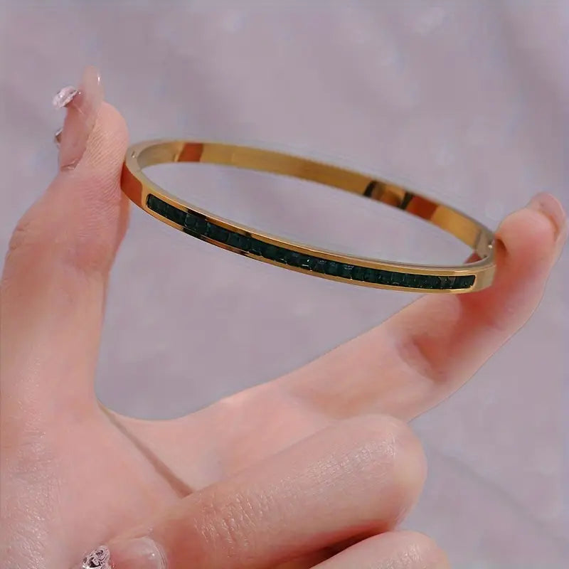 Celeste Viride Bracelet | 18k Gold Tone