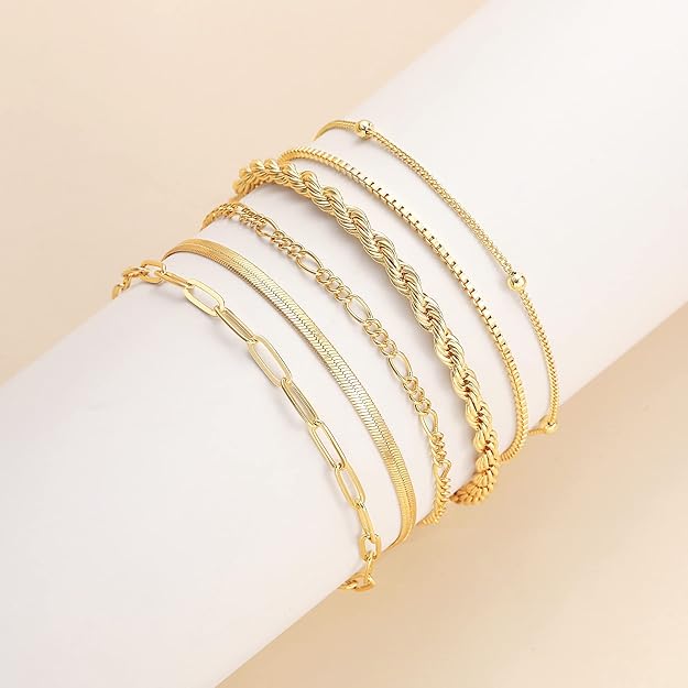 Isabella Vernetta bracelet set | 16k Gold Tone