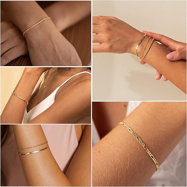 Isabella Vernetta bracelet set | 16k Gold Tone