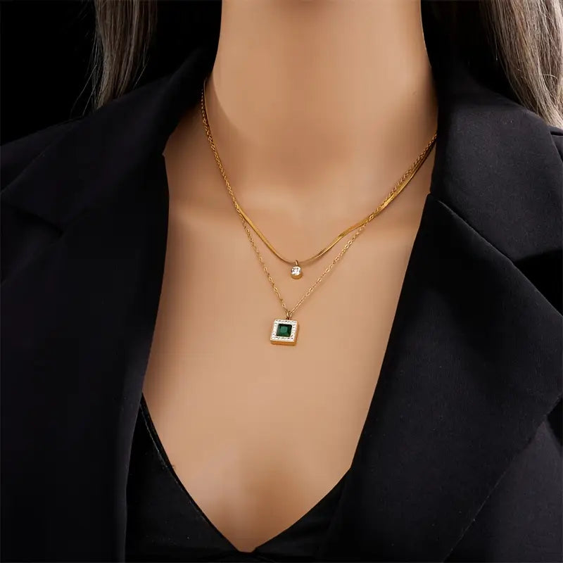 Tirena Valeure Necklace | 18k Gold Tone