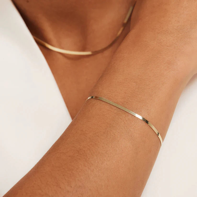 Soleil Serpent Bracelet | 14k Gold Tone