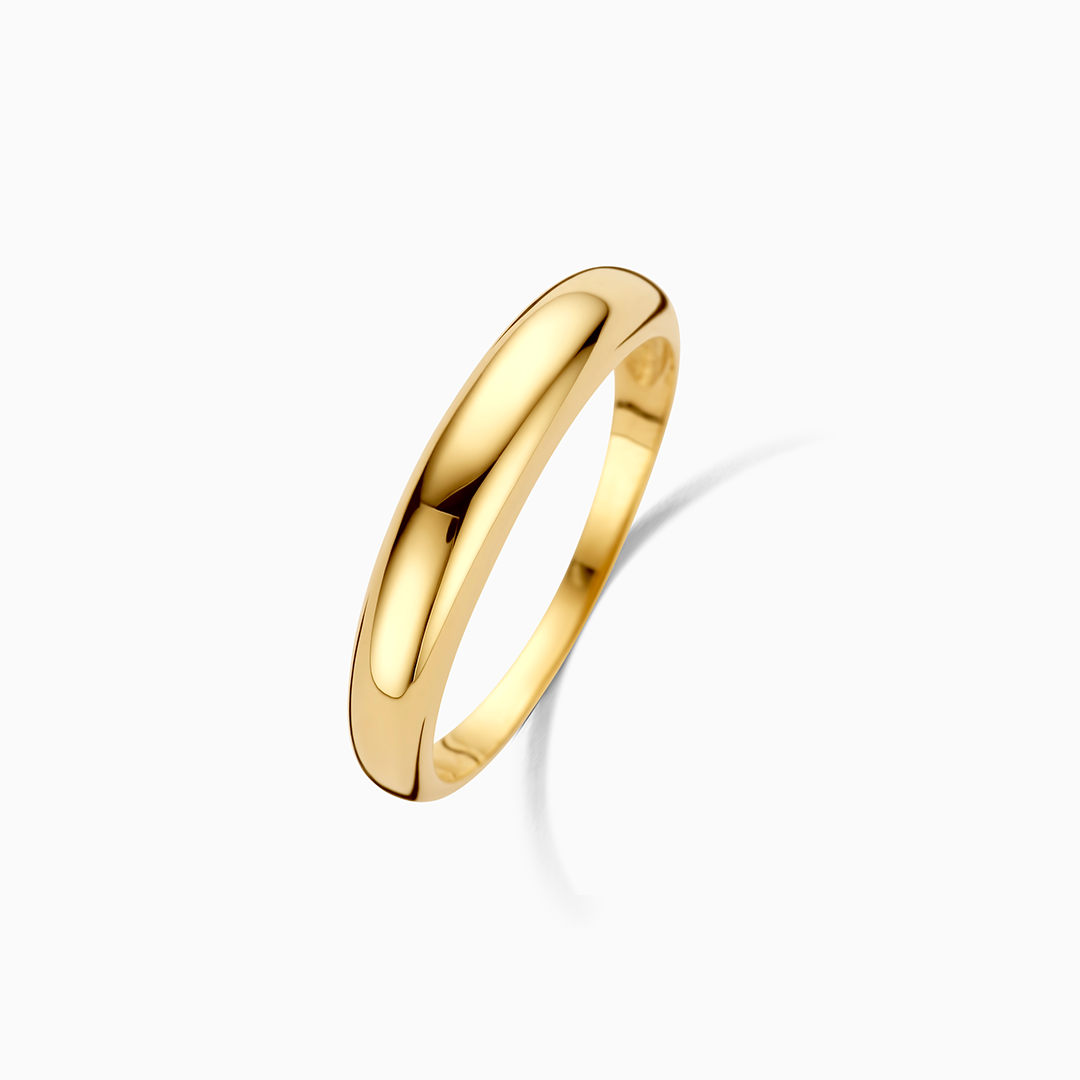 Midi Dome Ring | 14k Gold Tone