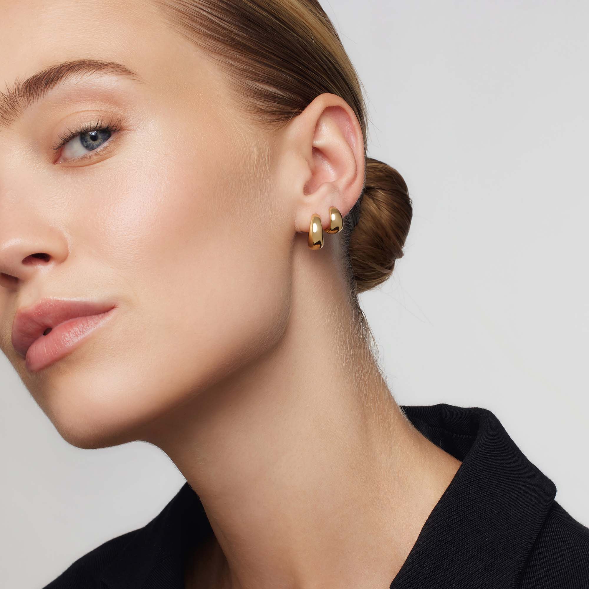 Rue Mini Hoops | 18k Gold Tone