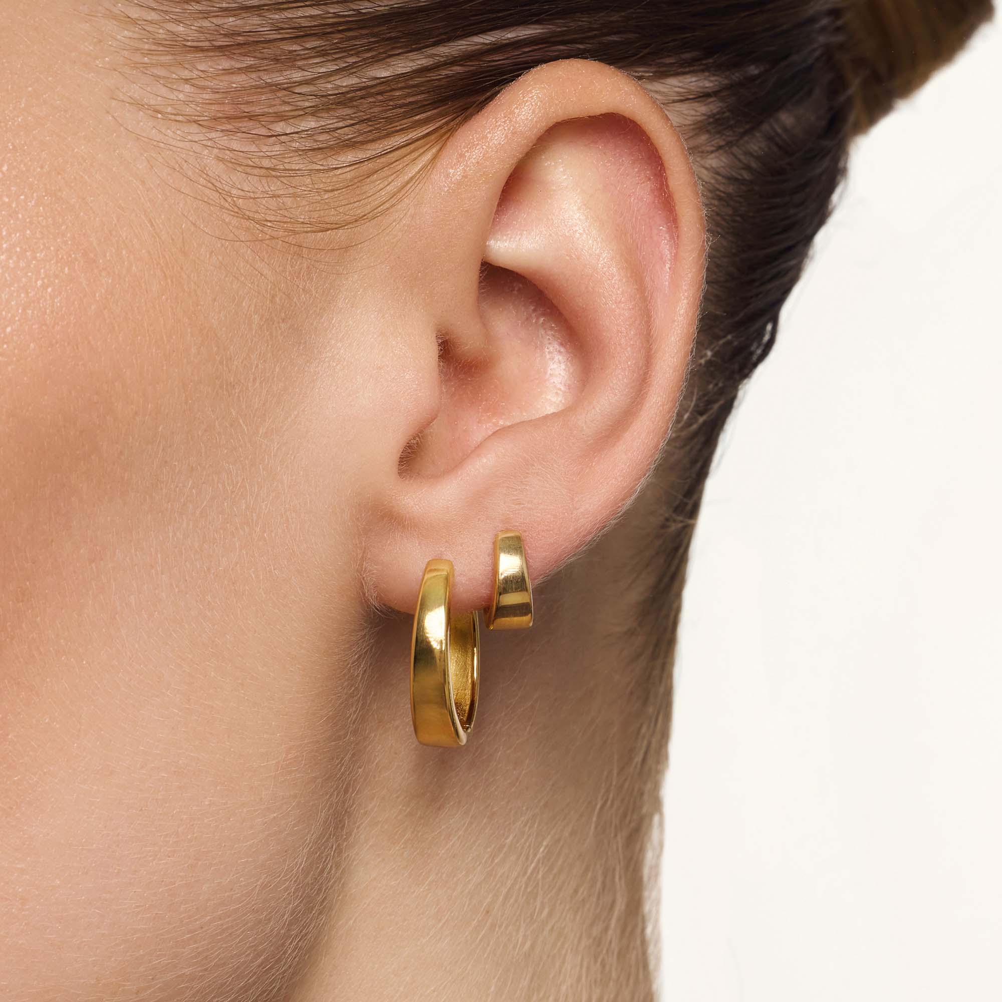 Gia Hoops | 18k Gold Tone