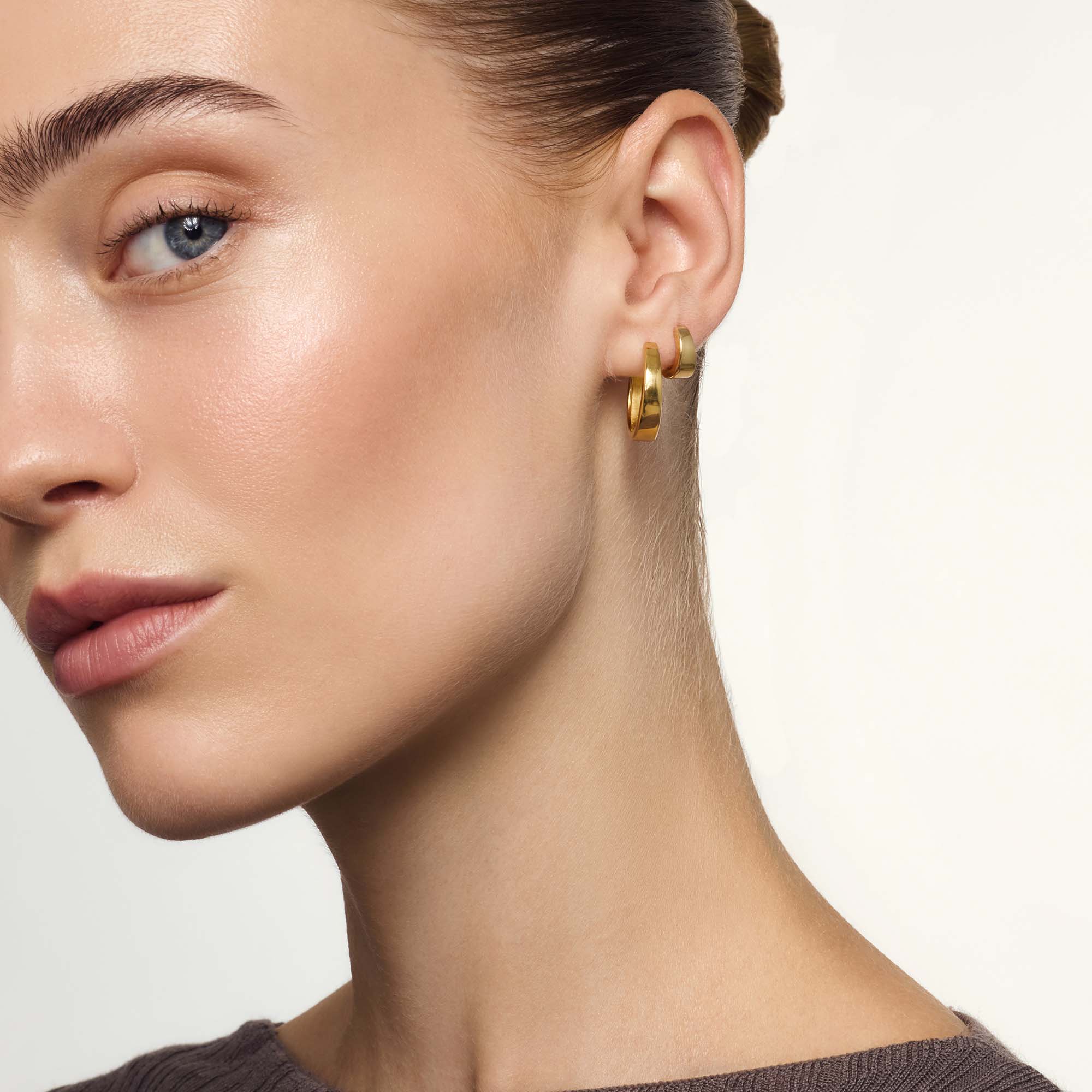 Gia Hoops | 18k Gold Tone