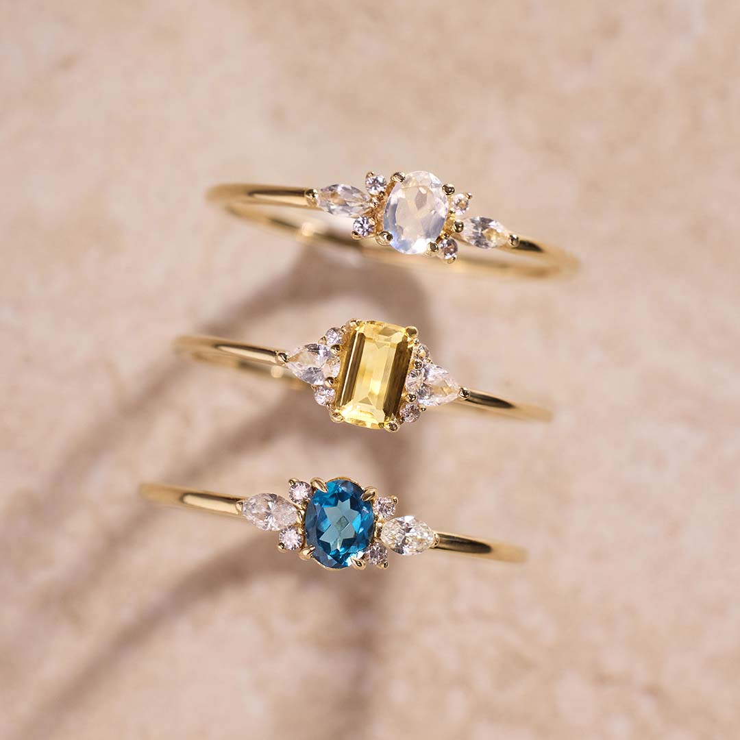 Moonstone Muse Ring | 14k Gold Tone