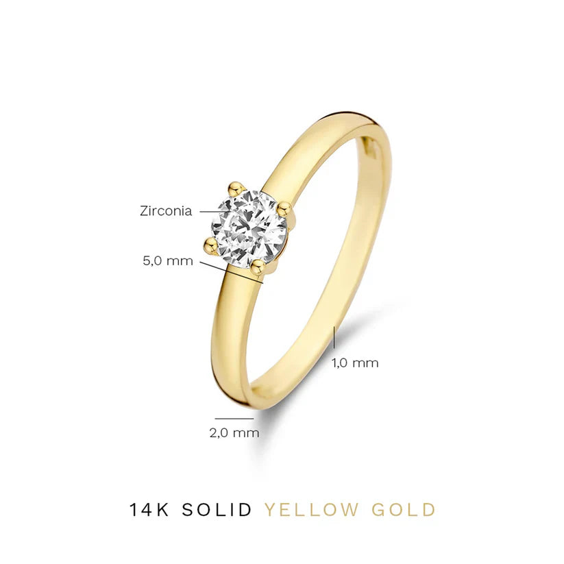 Mira Castelle Ring | 14k Gold Tone