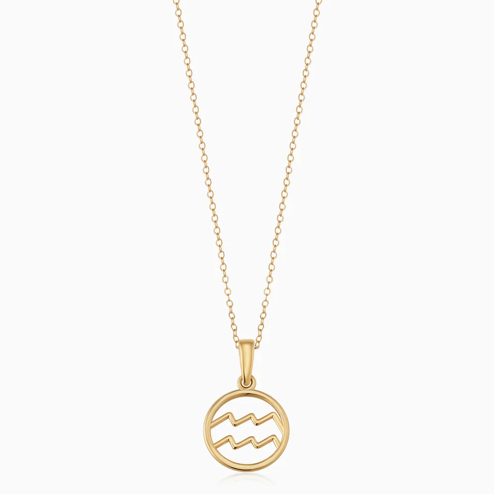 Zodiac sign necklace | 18k Gold Tone
