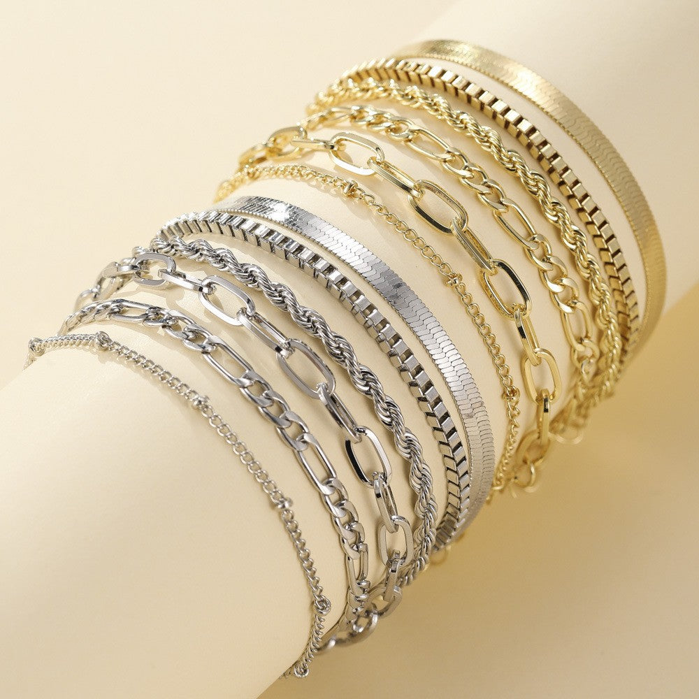 Ellis Renner Bracelet Set | 16k Gold Tone