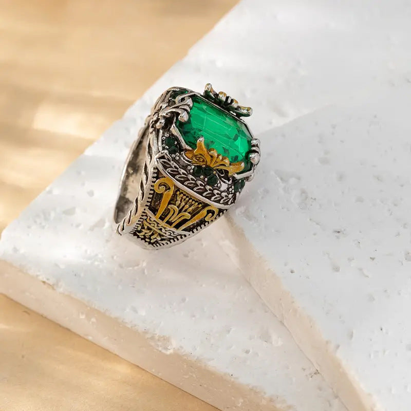 Klara Emerin Ring | 18k Mixed Gold Tone