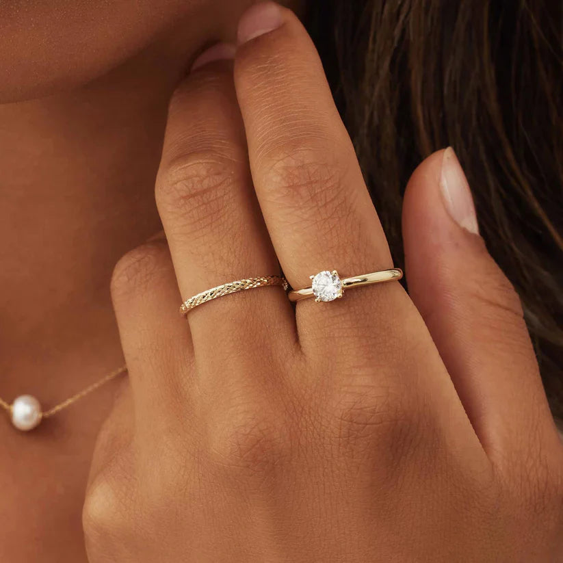 Ameline Trellis Ring | 14k Gold Tone