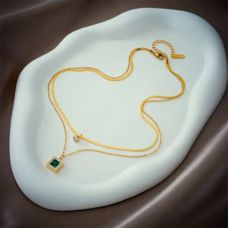 Tirena Valeure Necklace | 18k Gold Tone