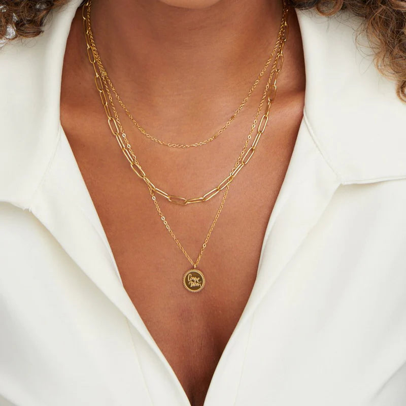 Janie Coin Layered Necklace