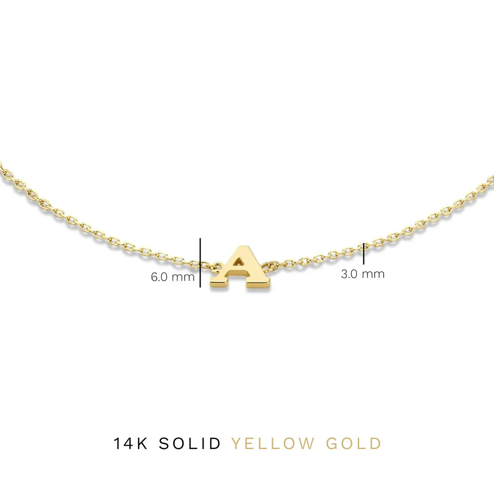 Vita Signa Initial Bracelet | 14k Gold Tone