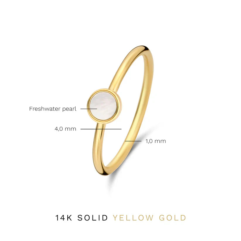 Alina Cirielle Ring | 14k Gold Tone
