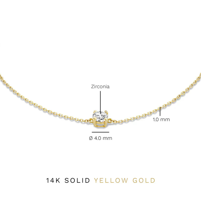 Cléa Moissanite Stone Bracelet Gold