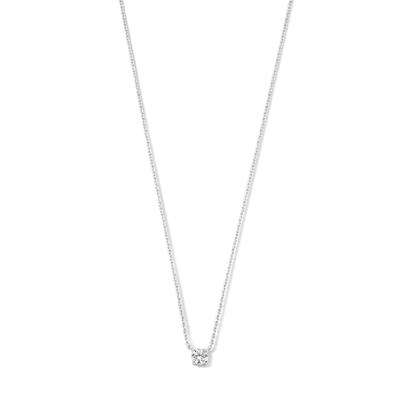 Cléa Moissanite Stone Necklace | 14k Gold Tone