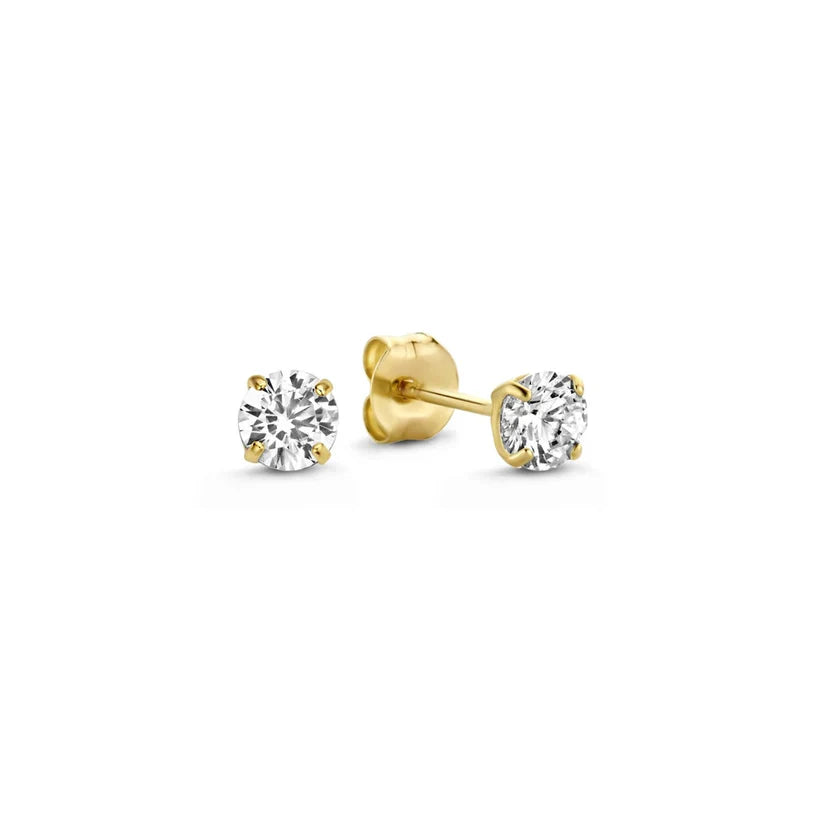 Dara Brillane Stone Earrings Set | 14k Gold Tone