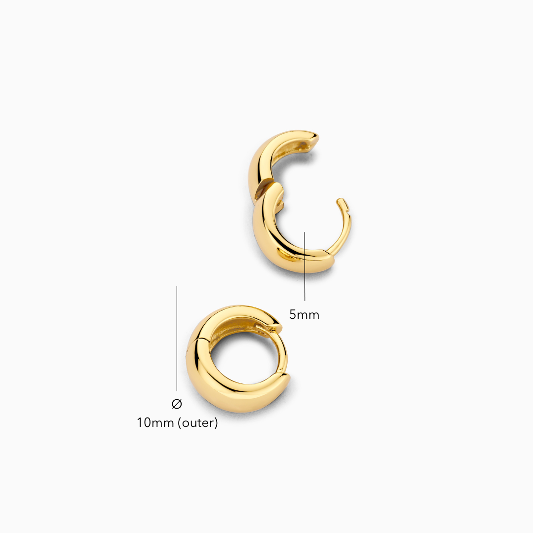 Rue Mini Hoops | 18k Gold Tone