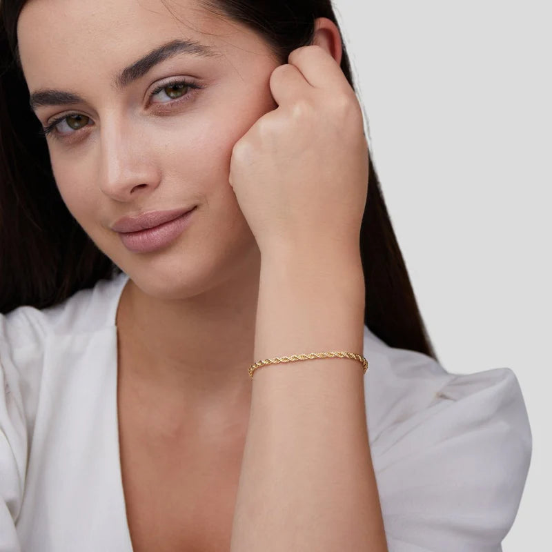 Twisted Chic Gold Bracelet