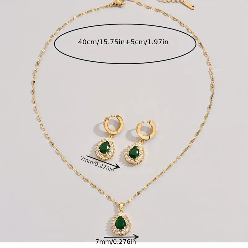 Rheya Lysandelle Jewelry Set | 18k Gold Tone