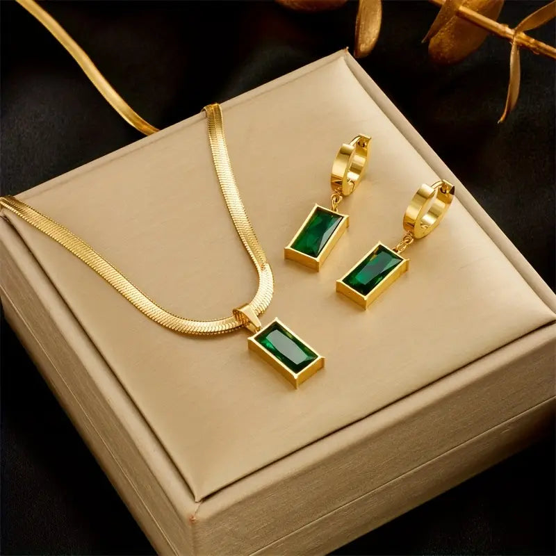 Iselotte Verdain Jewelry Set | 18k Gold Tone