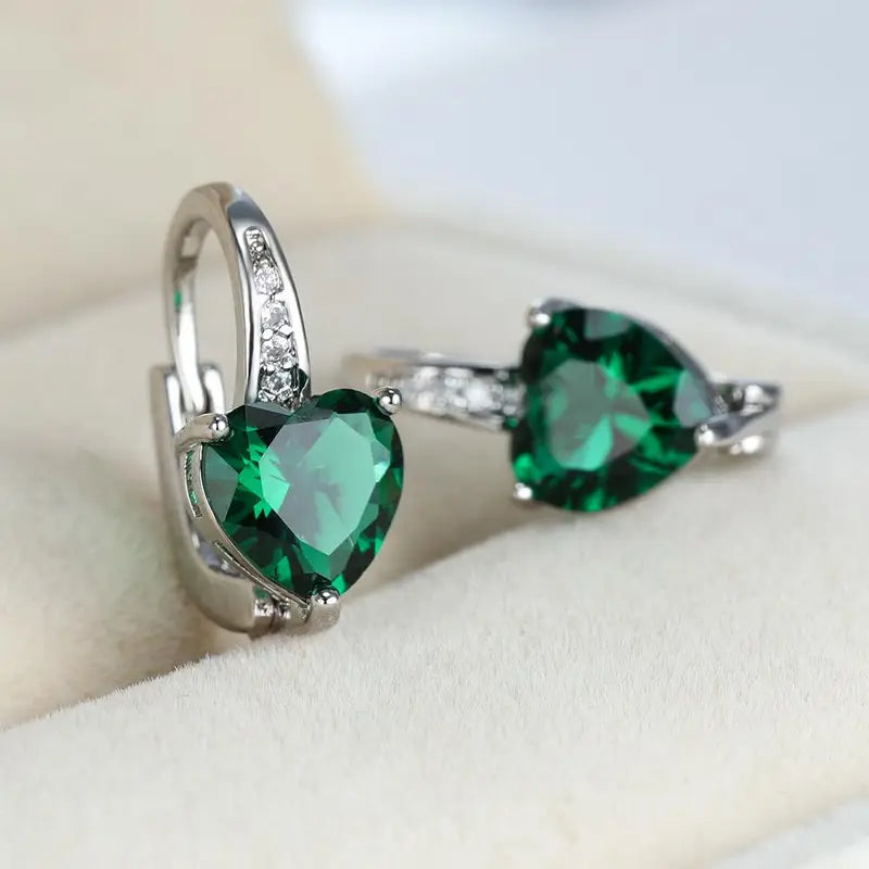 Lunara Greystelle Earrings | 16k White Gold Tone