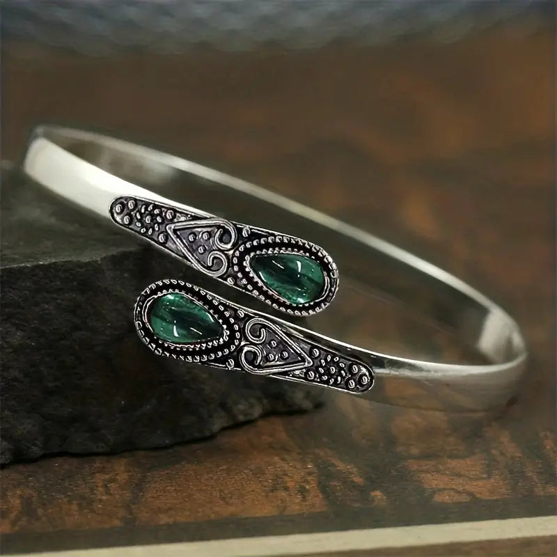 Esmeralda Devereux Bracelet | 14k White Gold Tone