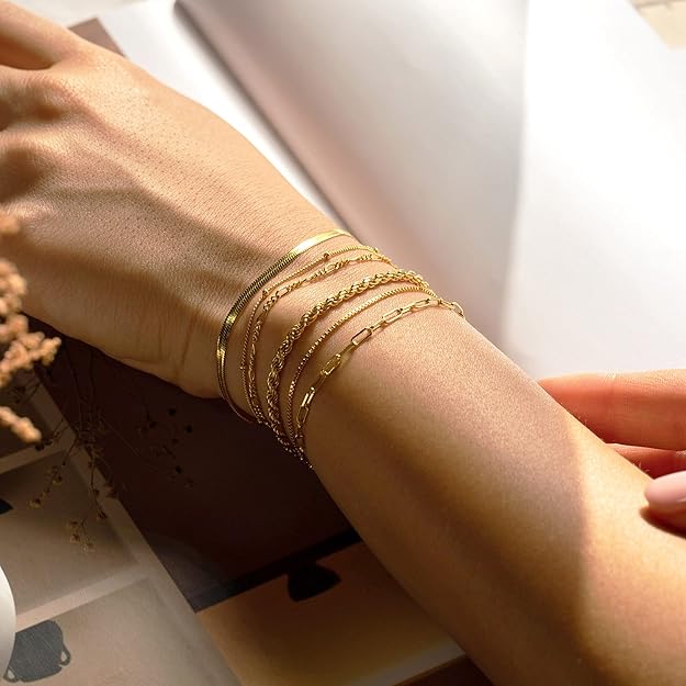 Isabella Vernetta bracelet set | 16k Gold Tone