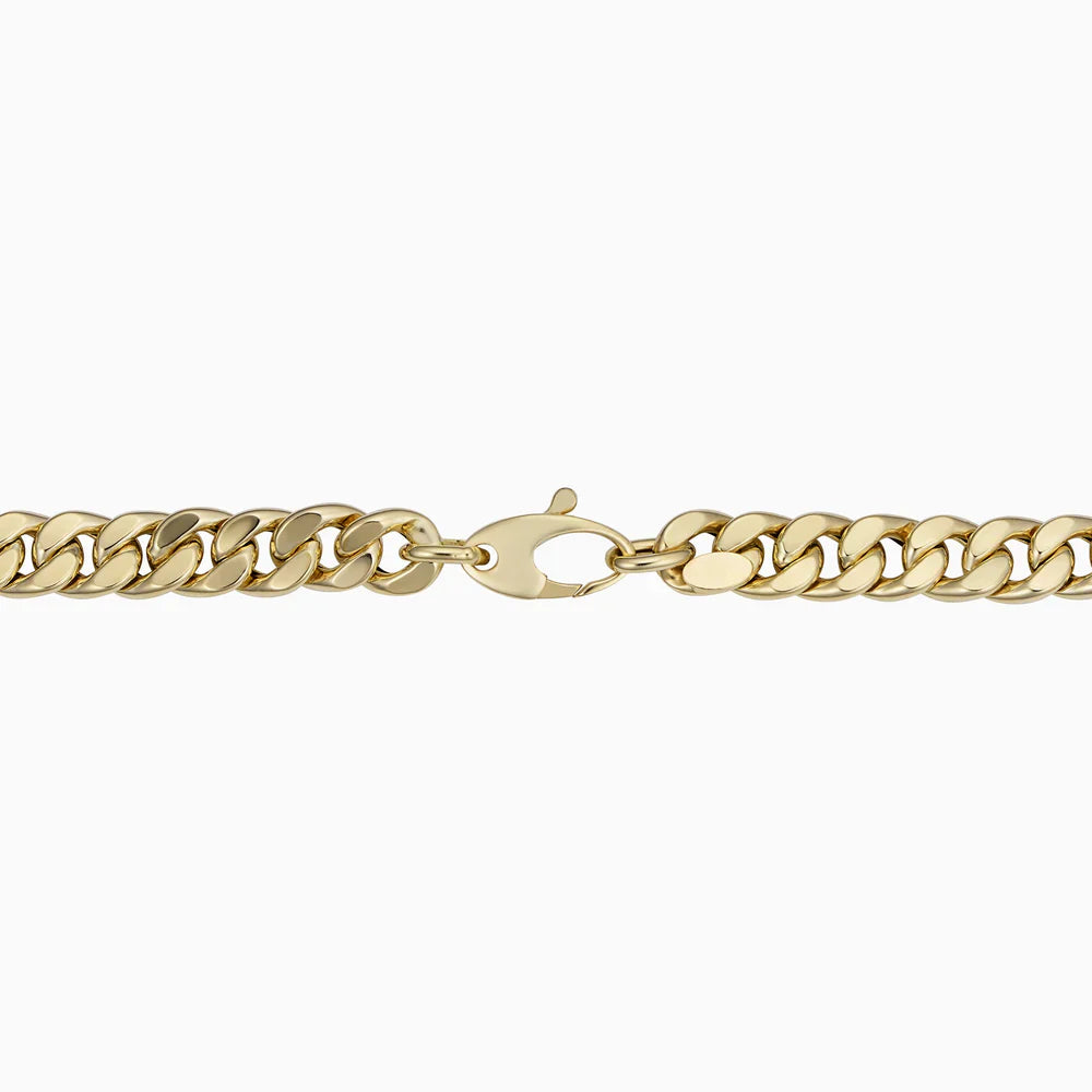 Estate Cuban Bracelet | 16k Gold Tone