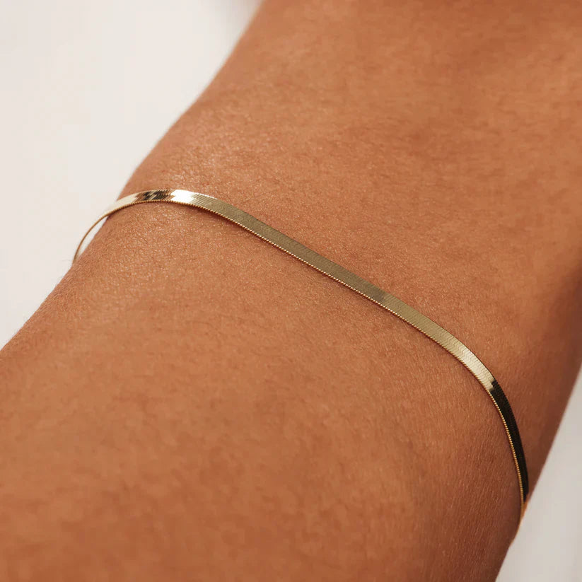Soleil Serpent Bracelet | 14k Gold Tone