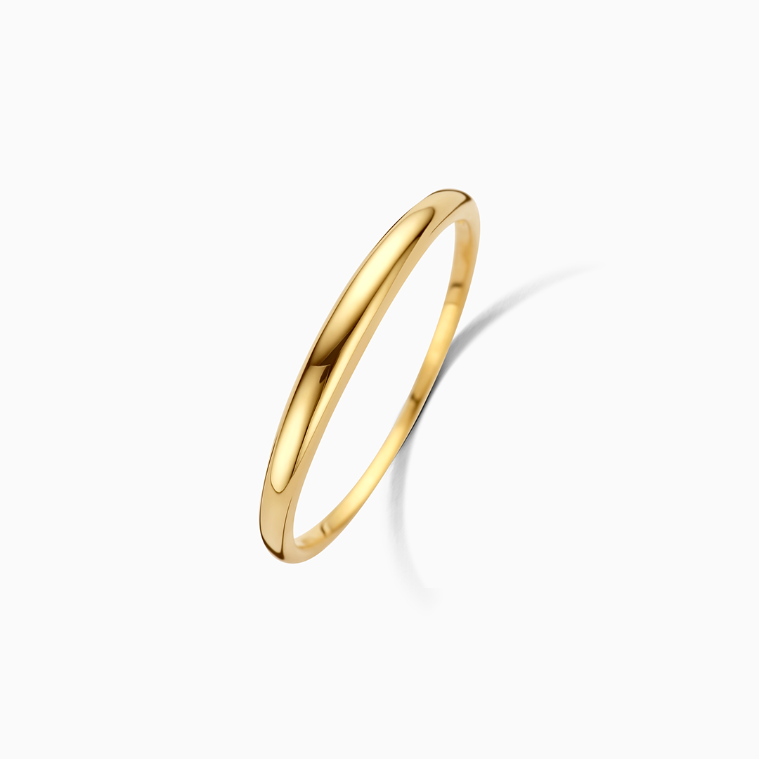 Slim Dome Ring | 14k Gold Tone