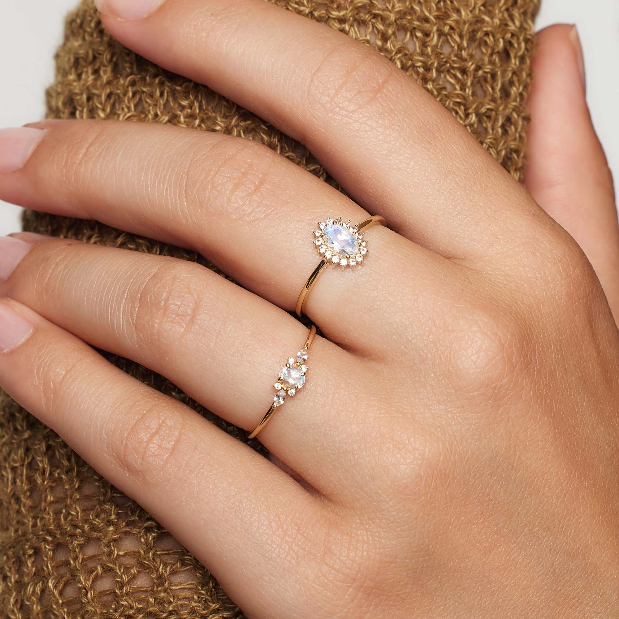 Moonstone Muse Ring | 14k Gold Tone