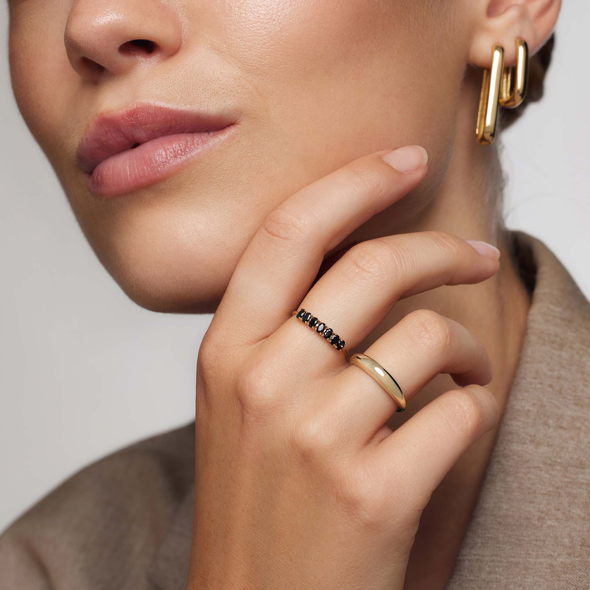 Rock Solid Ring | 14k Gold Tone