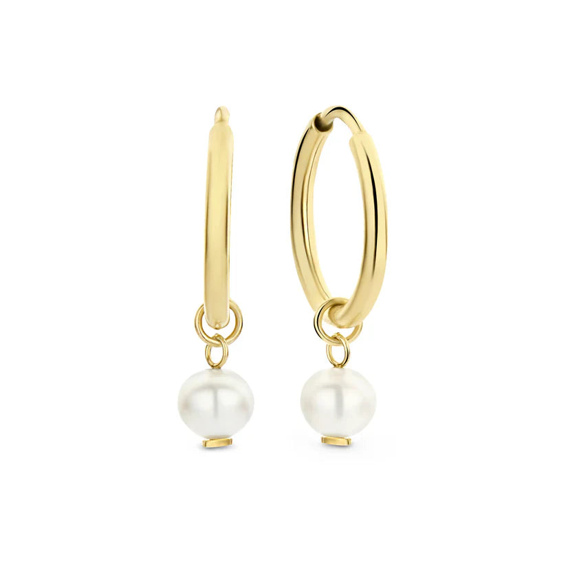 Delia Crest Earrings | 14k Gold Tone