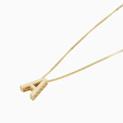 Love letter initial necklace | 18k Gold Tone