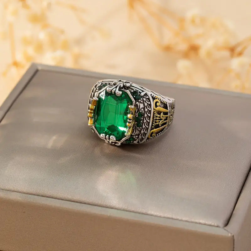Klara Emerin Ring | 18k Mixed Gold Tone