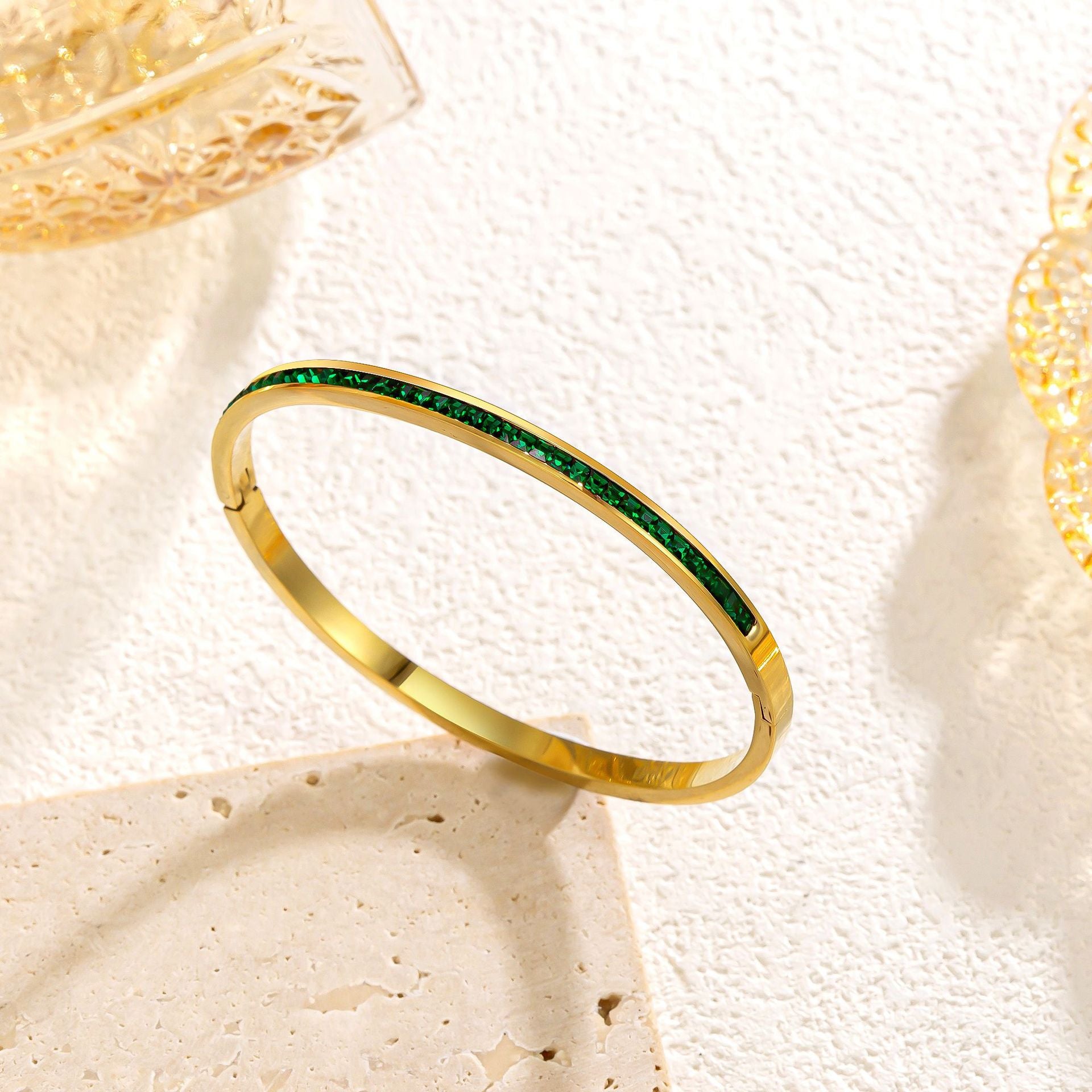 Celeste Viride Bracelet | 18k Gold Tone