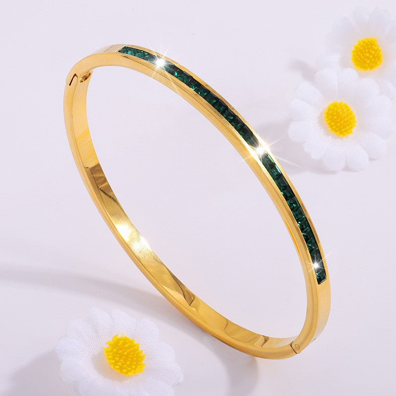 Celeste Viride Bracelet | 18k Gold Tone
