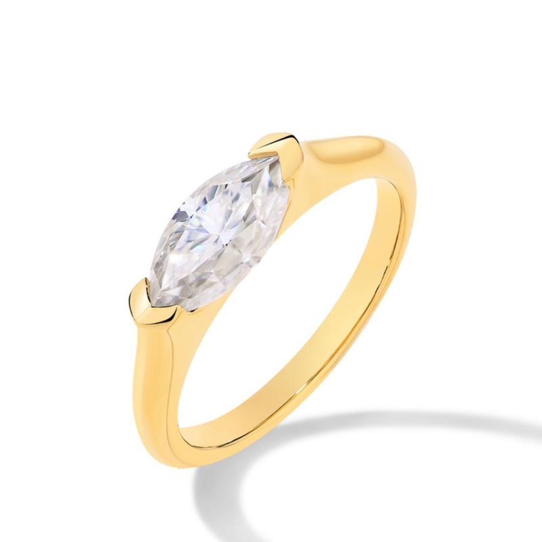 Hailey Playa Thin Ring | 18k Gold Tone