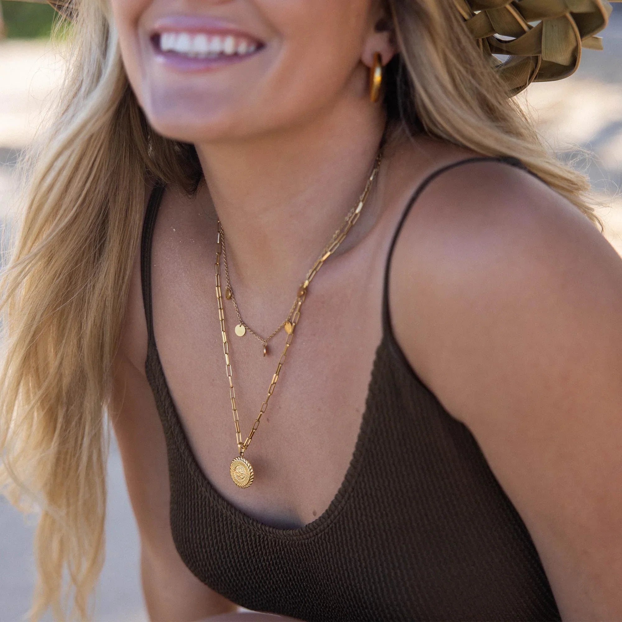 Funky Buddha Necklace | 18k Gold Tone