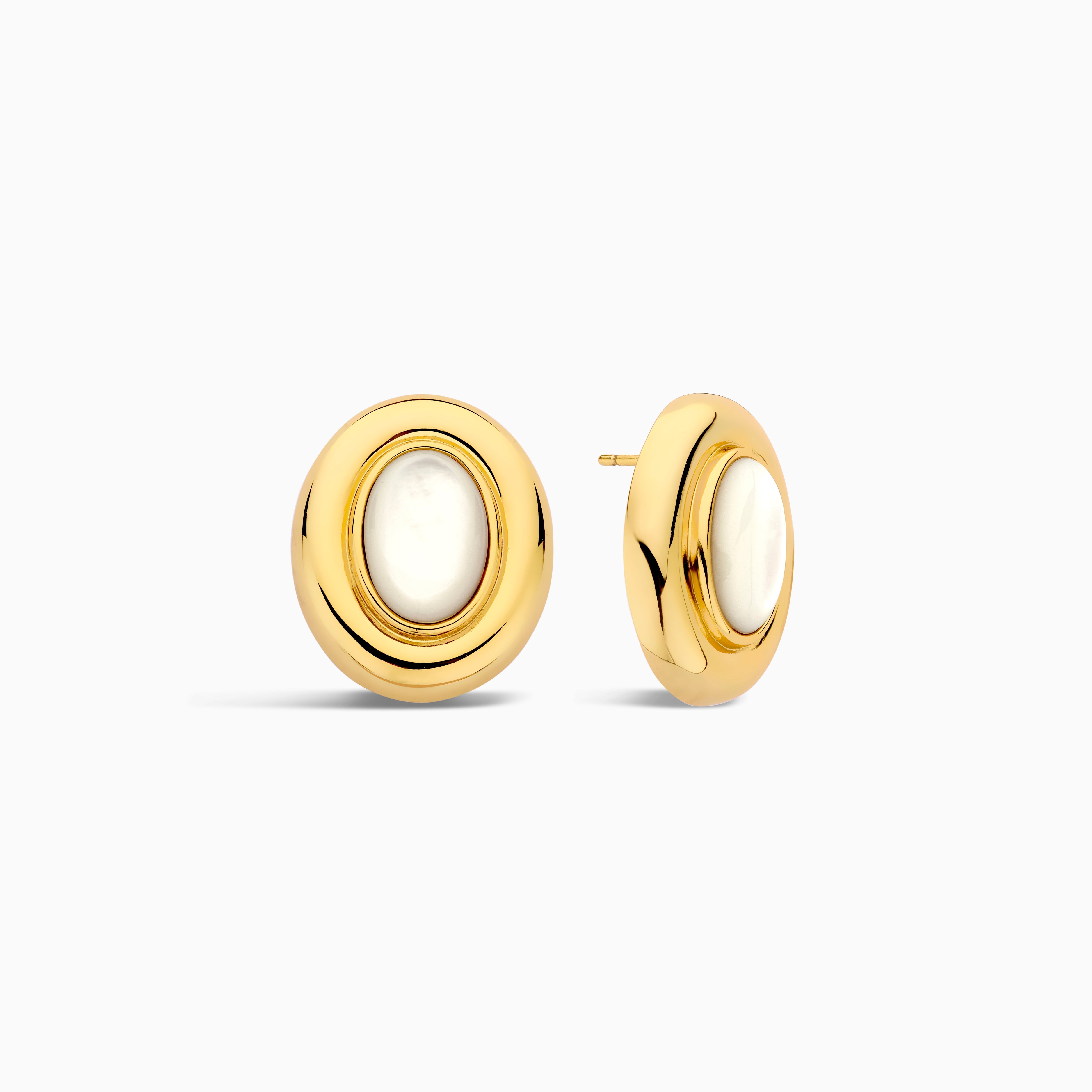 Giselle Pearl Earrings | 14k Gold Tone