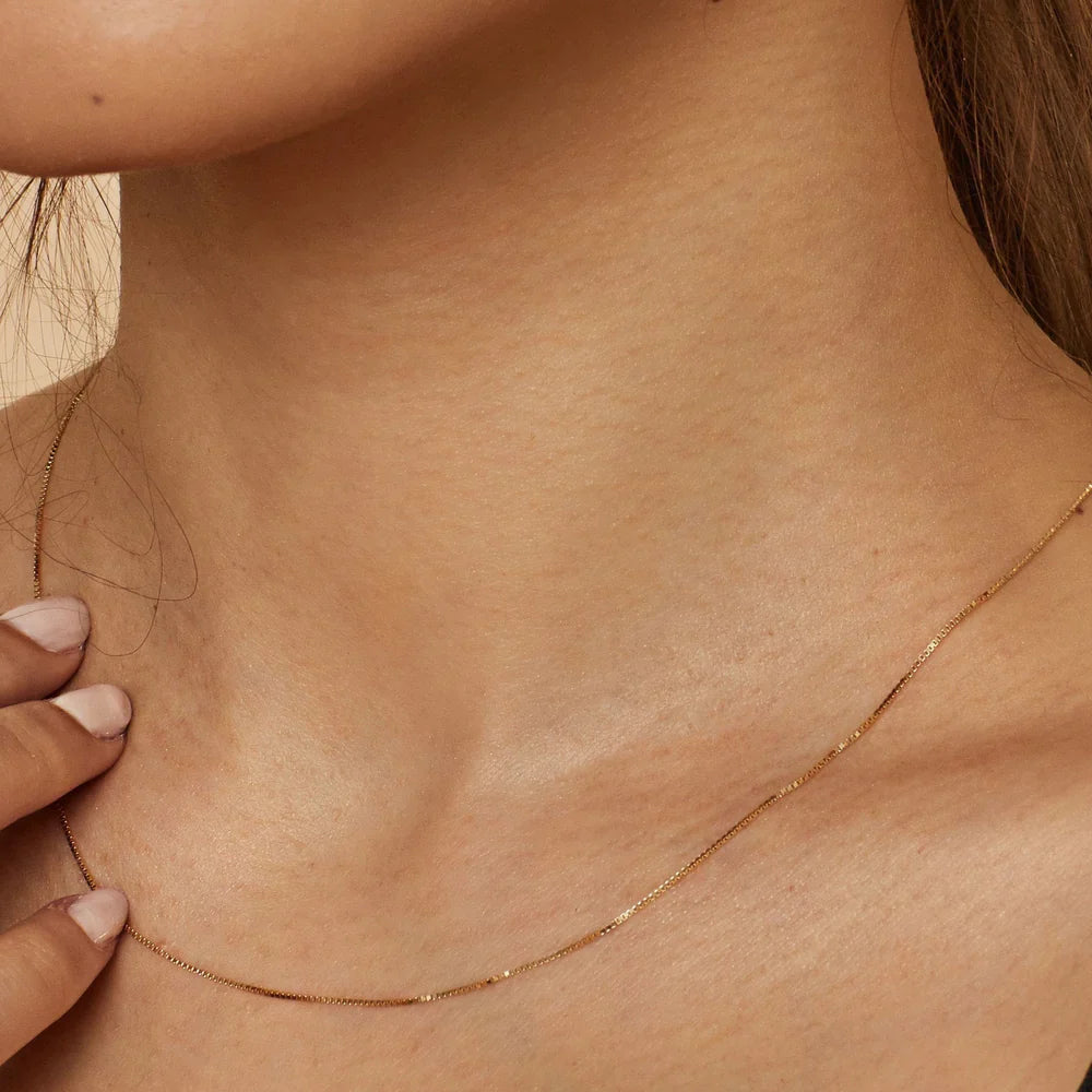 Bodega Box Necklace | 18k Gold Tone