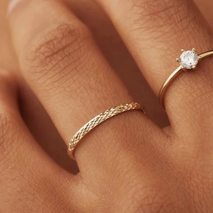 Ameline Trellis Ring | 14k Gold Tone