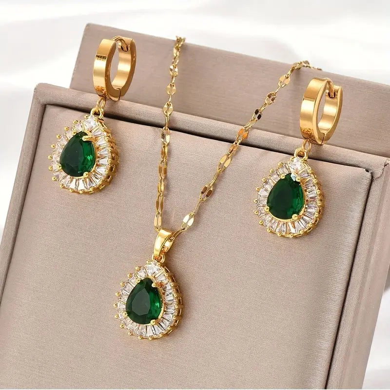 Rheya Lysandelle Jewelry Set | 18k Gold Tone