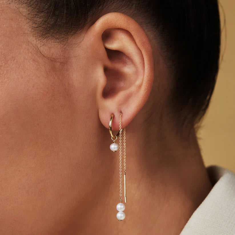 Delia Crest Earrings | 14k Gold Tone