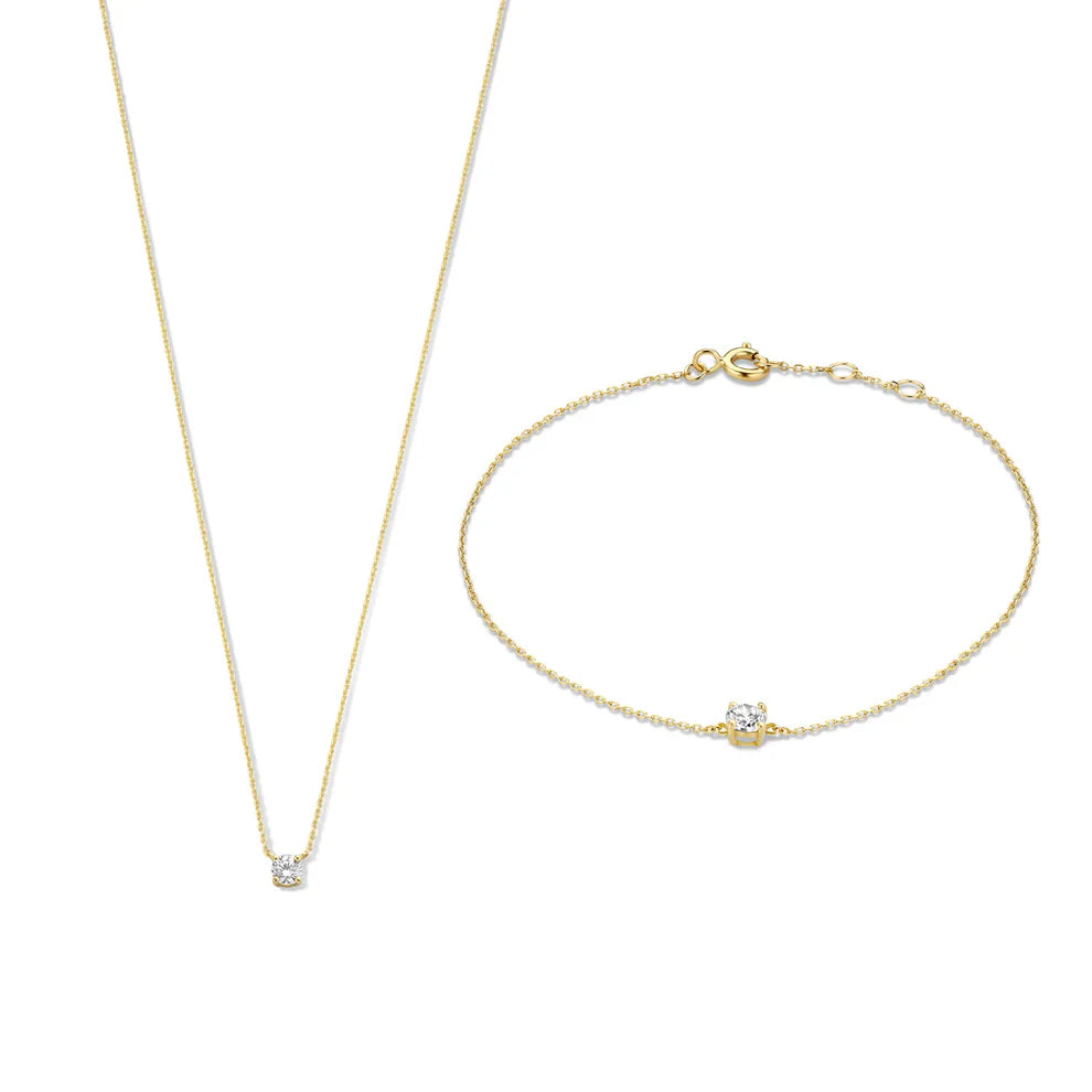 Cléa Moissanite Stone Set | 14k Gold Tone