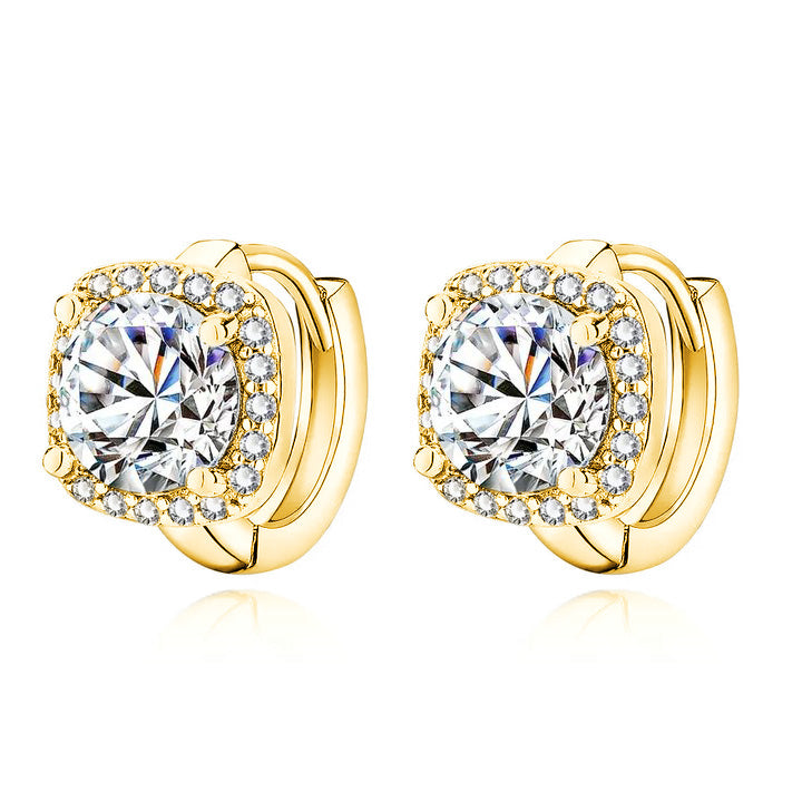 Nadine square earrings | 18k Gold Tone