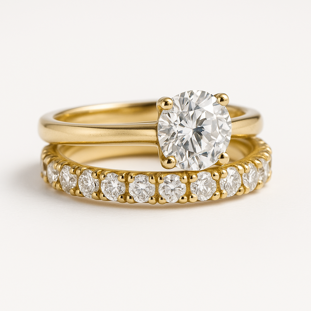 Savaya ring set | 18k Gold Tone